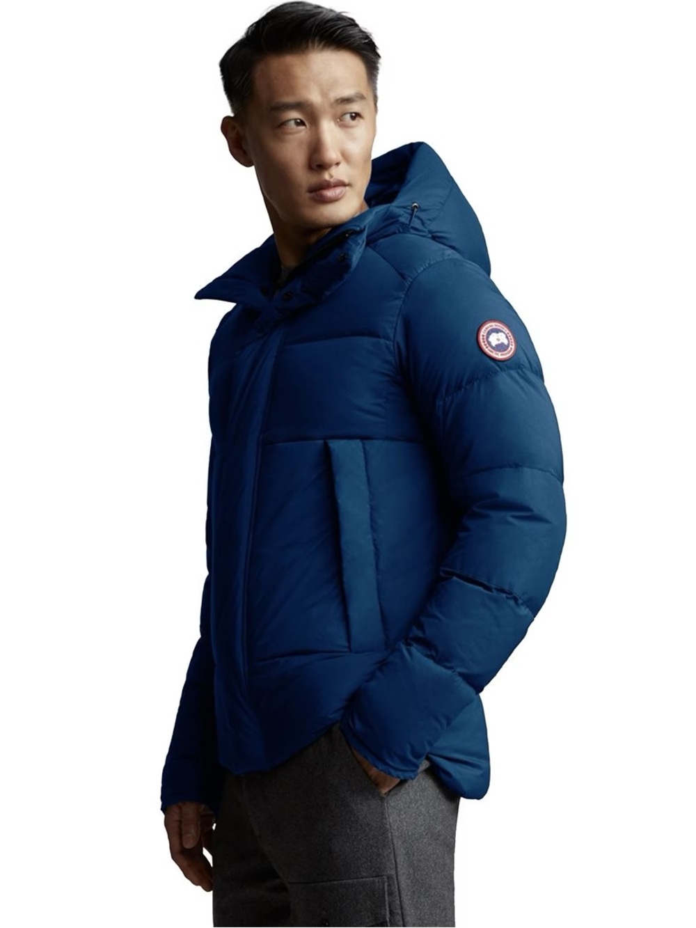 Canada Goose Men's Navy Armstrong Hooded Down Puffer Jacket
